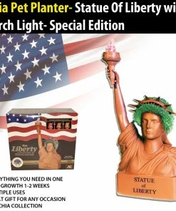 TVTimeDirect Chia Pets Chia Pet Planter - Statue Of Liberty With Torch Light- Special Edition