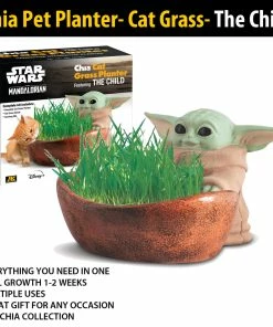 TVTimeDirect Chia Pet Planter - Star Wars The Child Cat Grass