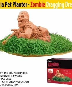 TVTimeDirect Chia Pet Planter - Zombie -Dragging Drew Chia Pets