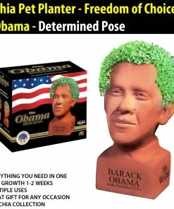 TVTimeDirect Chia Pet Planter - Freedom Of Choice Obama - Determined Pose
