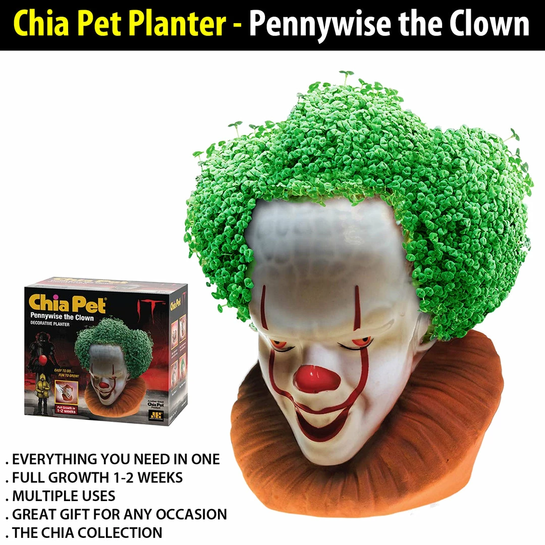 TVTimeDirect Chia Pet Planter - Pennywise The Clown 3 TVTimeDirect Chia Pet Planter - Pennywise The Clown