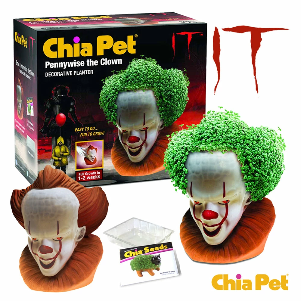 TVTimeDirect Chia Pet Planter - Pennywise The Clown 7 TVTimeDirect Chia Pet Planter - Pennywise The Clown