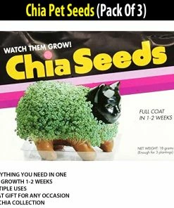 TVTimeDirect Chia Pets Chia Pet Seeds (Pack Of 3)
