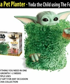 TVTimeDirect Chia Pet Planter - Star Wars Yoda The Child Using The Force Chia Pets