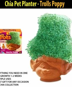TVTimeDirect Chia Pet Planter - Trolls Poppy Chia Pets