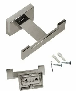 TVTimeDirect Outdoor & Garden Wall Mounted Bathroom Robe Hook - Chrome Color - (HD-82495)