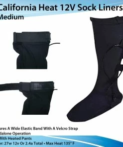 TVTimeDirect Clothing & Accessories California Heat 12V Sock Liners- Medium