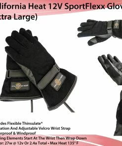 TVTimeDirect California Heat 12V SportFlexx Gloves (Extra Large)