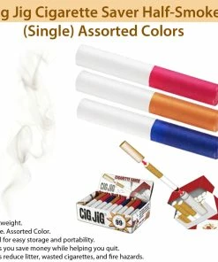TVTimeDirect Cig Jig Cigarette Saver Half-Smoked (Single) Assorted Colors