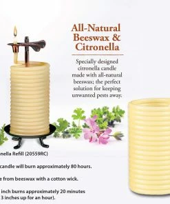 TVTimeDirect Candles Candle By The Hour - 80 Hour Citronella Refill (20559RC)