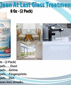 TVTimeDirect Houseware Clean At Last Glass Treatment 8 Oz - (2 Pack)