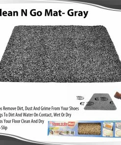 TVTimeDirect Clean N Go Mat Gray Houseware