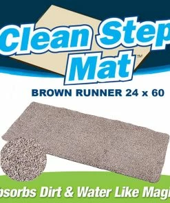 TVTimeDirect Clean Step Mat Runner (24" - 60") Tan - 2 Pack