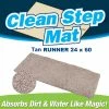 TVTimeDirect Houseware Clean Step Mat Runner (24" X 60")- Tan
