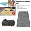TVTimeDirect Clean Step Mat Doormat- Remove Mud And Water - 2 Pack - 18" X 28" - Gray Houseware