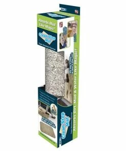TVTimeDirect Clean Step Mat Doormat- Remove Mud And Water - 2 Pack - 18" X 28" - Gray Houseware