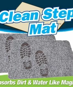 TVTimeDirect Clean Step Mat Doormat- Remove Mud And Water - 2 Pack - 18" X 28" - Gray Houseware 11 TVTimeDirect Clean Step Mat Doormat- Remove Mud And Water - 2 Pack - 18