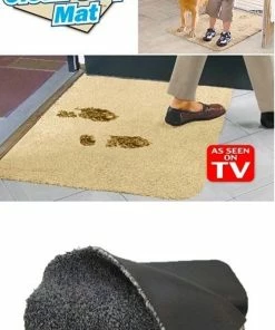 TVTimeDirect Houseware Clean Step Mat- Gray (Single Mat) (18