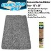 TVTimeDirect Houseware Clean Stepping Mud & Dirt Trap Mat- Gray