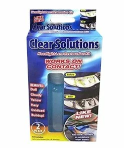 TVTimeDirect Clear Solutions Headlight Lens Restoration Kit Outdoor & Garden