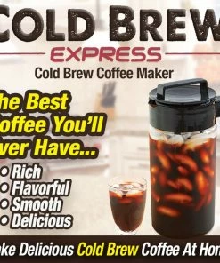 TVTimeDirect Kitchen Cold Brew Express- Cold Brew Coffee Maker