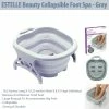 TVTimeDirect ESTELLE Beauty Collapsible Foot Spa - Gray Health & Beauty