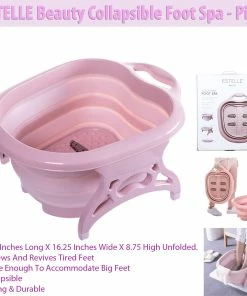 TVTimeDirect ESTELLE Beauty Collapsible Foot Spa - Pink