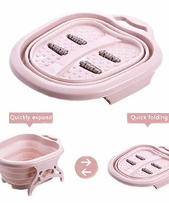 TVTimeDirect ESTELLE Beauty Collapsible Foot Spa - Pink