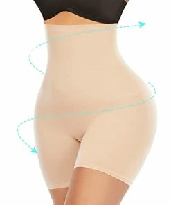 TVTimeDirect Comfia Shapewear Shorts (Large, Beige)