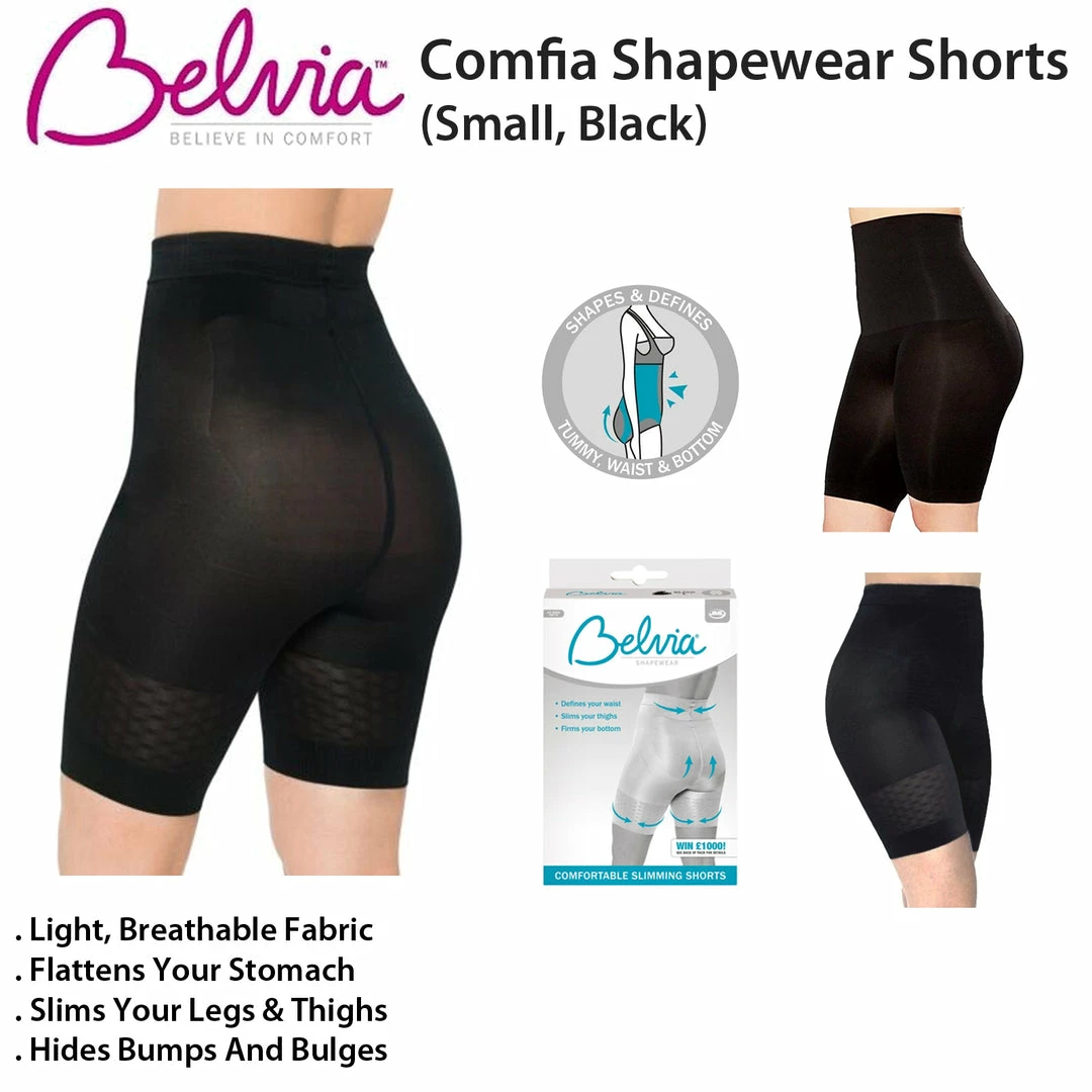 TVTimeDirect Clothing & Accessories Comfia Shapewear Shorts (Small, Black) 3 TVTimeDirect Clothing & Accessories Comfia Shapewear Shorts (Small, Black)