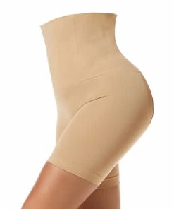 TVTimeDirect Comfia Shapewear Shorts (Small, Beige)