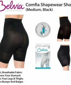 TVTimeDirect Clothing & Accessories Comfia Shapewear Shorts (Medium, Black)
