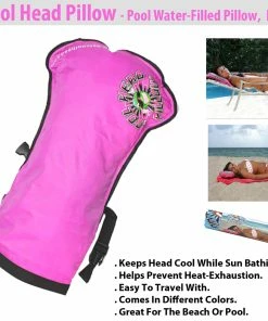 TVTimeDirect Cool Head Pillow - Pool Water-Filled Pillow, Pink