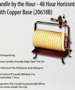 TVTimeDirect Candle By The Hour - 48 Hour Horizontal With Copper Base (20618B) Candles