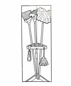 TVTimeDirect Houseware Corner Broom And Tool Holders (Set Of 2)