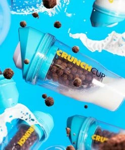 TVTimeDirect Kitchen The CrunchCup - A Portable Cereal Cup - Blue
