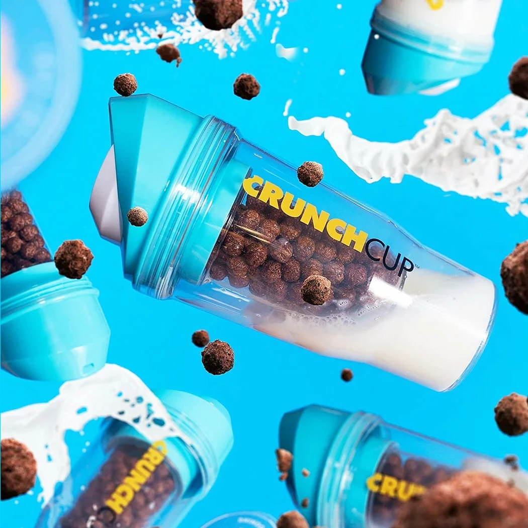 TVTimeDirect The CrunchCup XL - A Portable Cereal Cup - Blue 5 TVTimeDirect The CrunchCup XL - A Portable Cereal Cup - Blue
