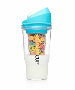 TVTimeDirect The CrunchCup XL - A Portable Cereal Cup - Pink & Blue