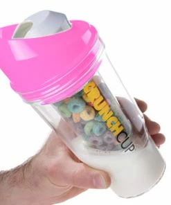 TVTimeDirect Kitchen The CrunchCup XL - A Portable Cereal Cup - Pink