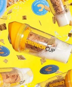 TVTimeDirect The CrunchCup - A Portable Cereal Cup - Yellow