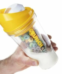 TVTimeDirect The CrunchCup XL - A Portable Cereal Cup - Yellow