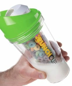 TVTimeDirect Kitchen The CrunchCup XL - A Portable Cereal Cup - Green