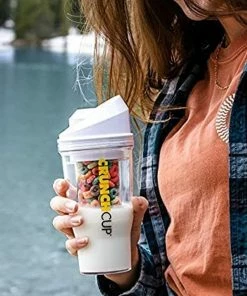 TVTimeDirect Kitchen The CrunchCup XL - A Portable Cereal Cup - White