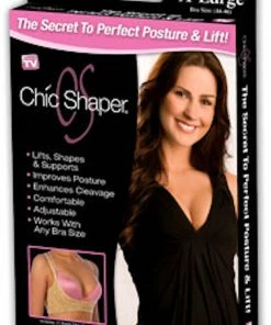 TVTimeDirect Chic Shaper Perfect Posture - White- Extra Large (Bust Size 44-46) Clothing & Accessories