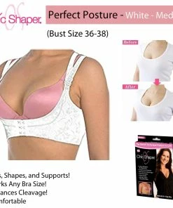 TVTimeDirect Chic Shaper Perfect Posture - White- Medium (Bust Size 36-38)