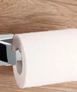 TVTimeDirect Stainless Steel Wall Mounted Toilet Tissue Paper Holder - Chrome [HD-82496]