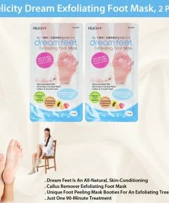 TVTimeDirect Felicity Dream Exfoliating Foot Mask, 2 Pair