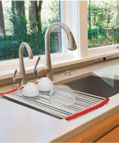 TVTimeDirect Over-The-Sink Roll Up Drying Rack