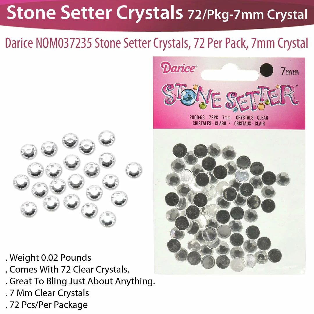 TVTimeDirect Stone Setter Crystals 72/Pkg-7mm Crystal 3 TVTimeDirect Stone Setter Crystals 72/Pkg-7mm Crystal