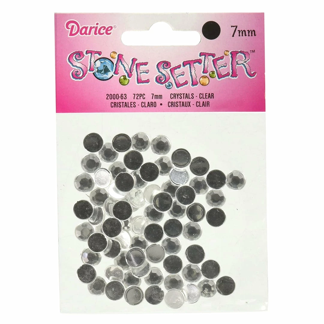 TVTimeDirect Stone Setter Crystals 72/Pkg-7mm Crystal 4 TVTimeDirect Stone Setter Crystals 72/Pkg-7mm Crystal